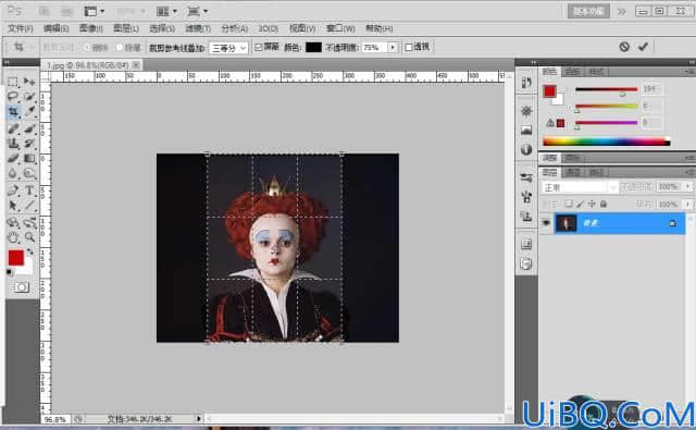 Photoshop抠图换背景教程：利用抠图技术给“红桃皇后”制作个性的证件照