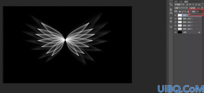 图案制作，在Photoshop中制作梦幻的光影翅膀