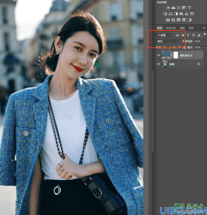 详细讲解Photoshop中正片叠底、滤色、柔光在人像修图中的运用。