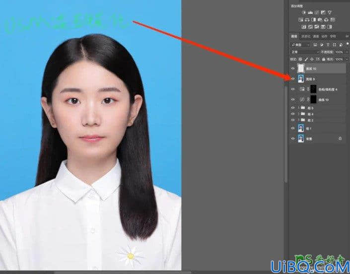 Photoshop证件照美化教程：通过修图处理制作精致清晰的证件照。