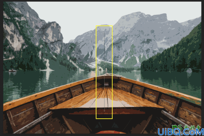 Photoshop滤镜特效教程：利用智能滤镜工具给山水画制作出二次元效果。