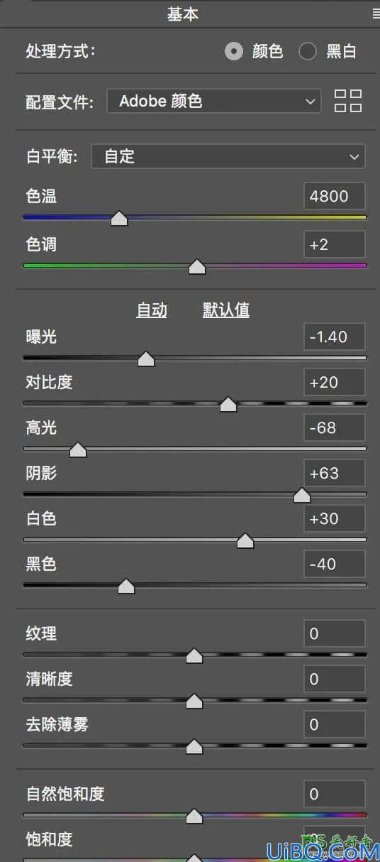 Photoshop美女调色教程：给婚纱照美女人像调出高级感的森系效果。
