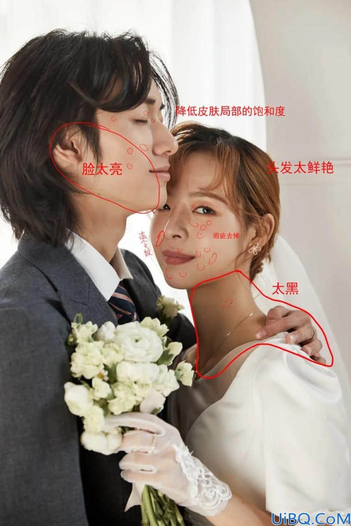 婚纱人像，窗户白纱用Photoshop怎么调