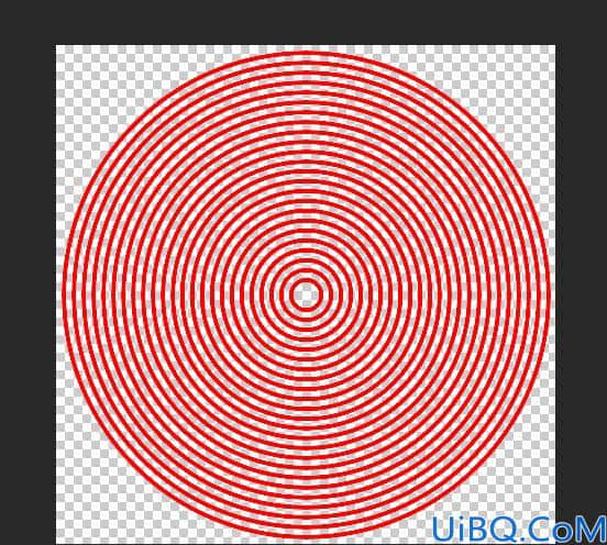 同心圆，用Photoshop中的极坐标制作等距同心圆