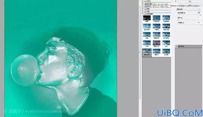 创意合成，用Photoshop中的滤镜制作创意的人像泡泡效果