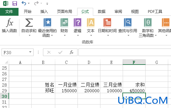 excel怎么求和一行批量
