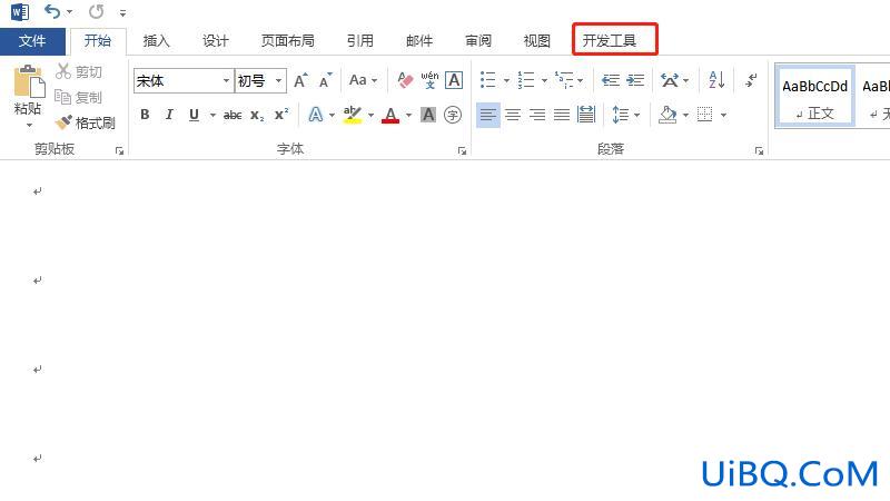 word开发工具选项卡在哪