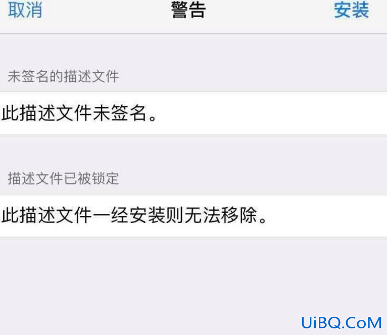 不可移除的描述文件强制删除
