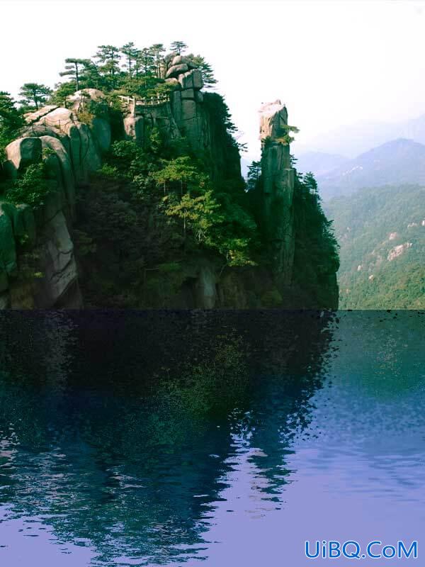 PS照处处理新手教程：学习制作图片水中倒影效果。