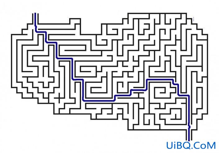 趣味ps教程：利用魔棒工具教你快速走出复杂的迷宫图案。