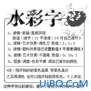 简明图示：PS简单制作漂亮字体特效