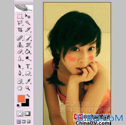 [非主流Photoshop教程] 用PS为美女照片加糖加水