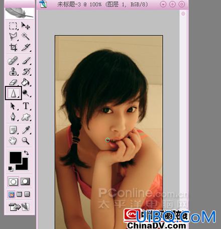 [非主流Photoshop教程] 用PS为美女照片加糖加水