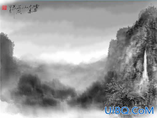 PS 水墨画技法