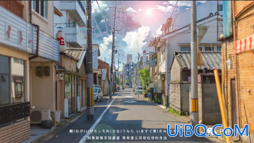 PS给街景生活照调出日系动漫风格,画面清新脱俗。