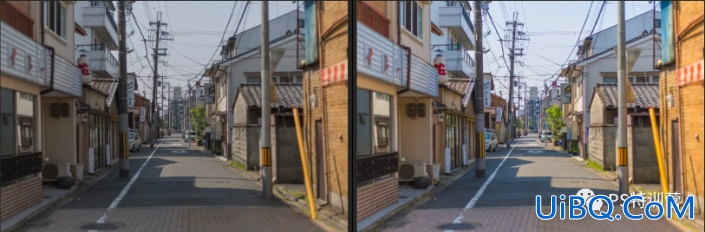 PS给街景生活照调出日系动漫风格,画面清新脱俗。