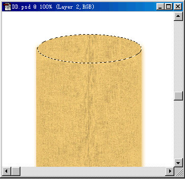 巧用PS滤镜制作木桩