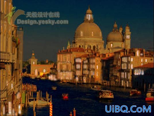 PS打造威尼斯水城夜景