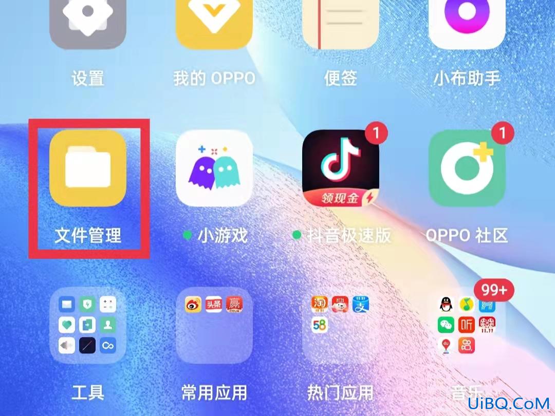 oppo手机插u盘在哪里打开