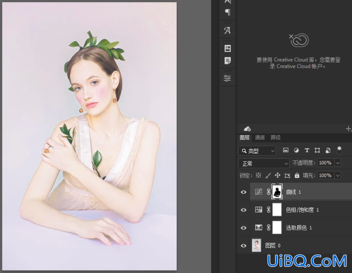 Photoshop制作仙气十足的少女仿手绘效果照片,仙气少女转手绘教程。
