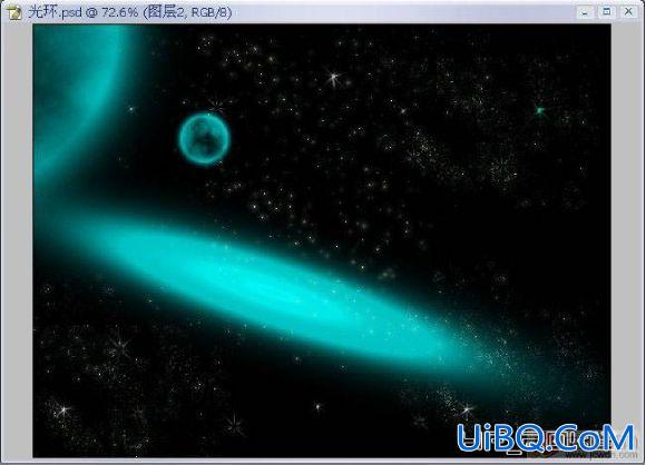 用PS湿边画笔打造酷酷光效