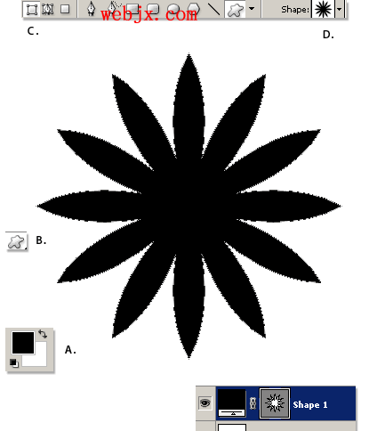PS工具打造任意奇特形状