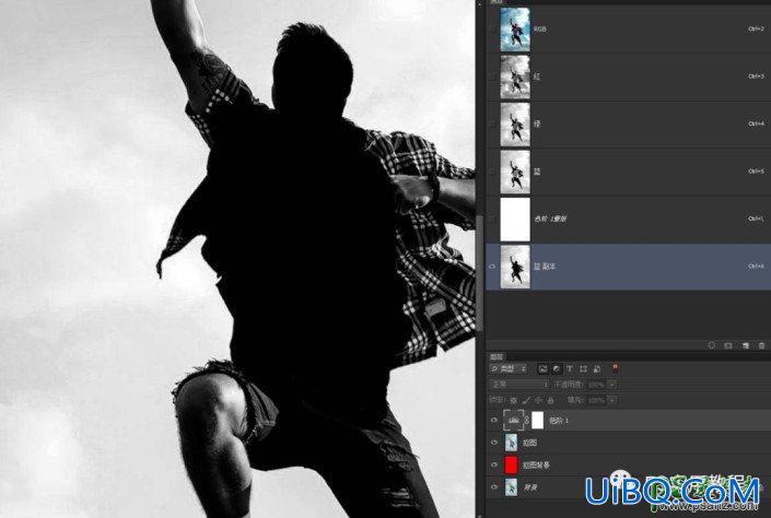学习用photoshop通道和调整边缘给人物场景照片精细抠图。