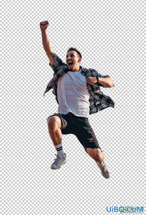 学习用photoshop通道和调整边缘给人物场景照片精细抠图。