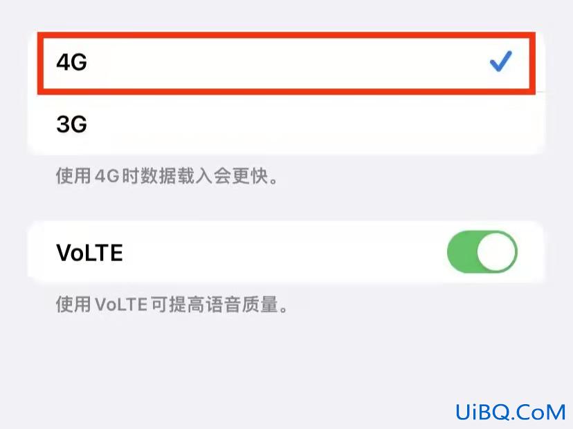 苹果lte怎么改成4g