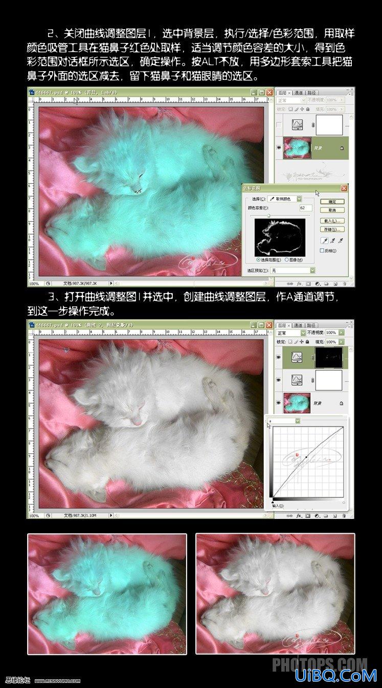PS曲线校色教程:偏蓝色校正