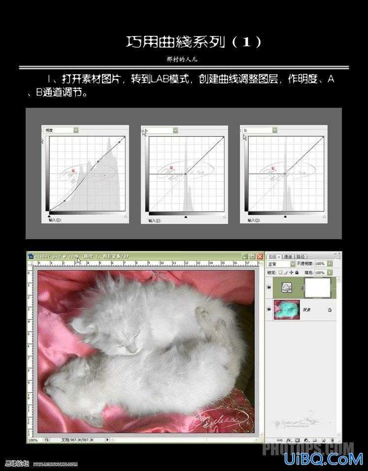 PS曲线校色教程:偏蓝色校正
