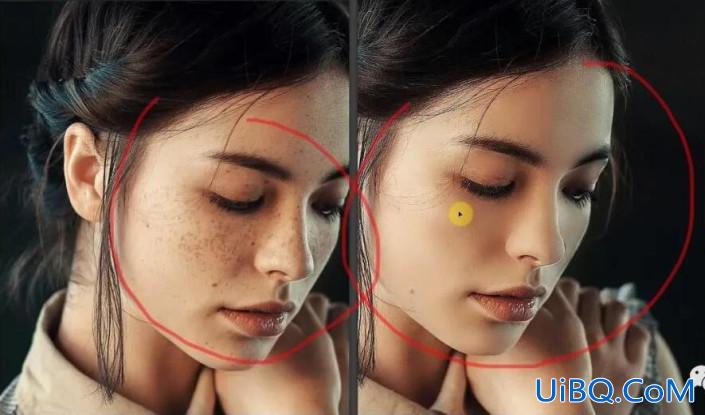 Photoshop美容教程：用高斯模糊的方法,做出无暇的美女皮肤效果。