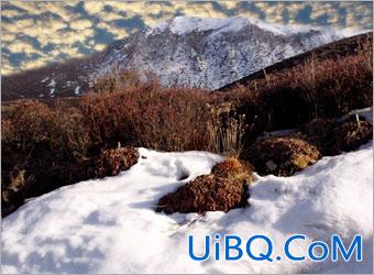 PS合成实例:雪地上的美丽天使