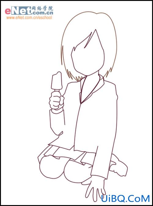 PS鼠绘可爱青春小美女