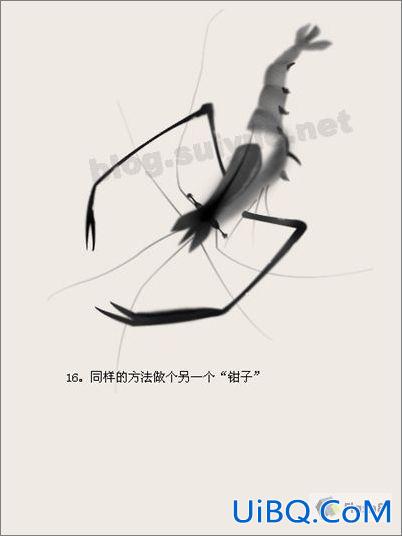 PS教程:用Photoshop鼠绘齐白石虾国图