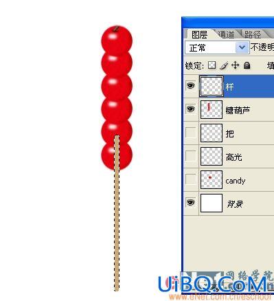 PS教程:鼠绘刘亦菲手中的冰糖葫芦