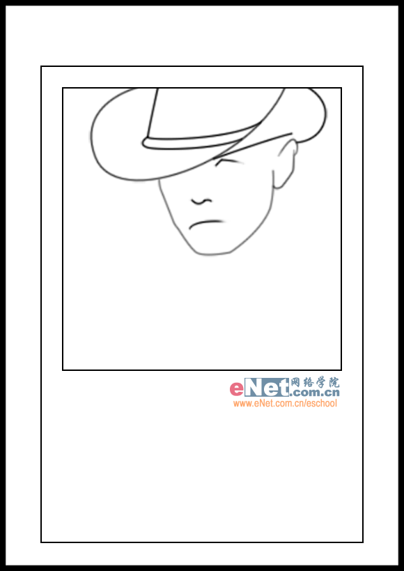用PS画周杰伦《牛仔很忙》海报