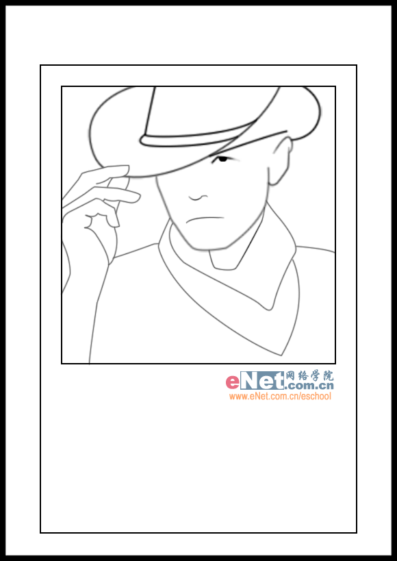 用PS画周杰伦《牛仔很忙》海报