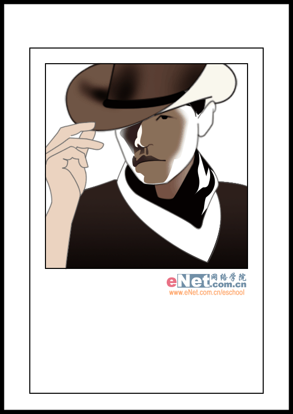 用PS画周杰伦《牛仔很忙》海报