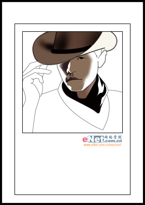 用PS画周杰伦《牛仔很忙》海报