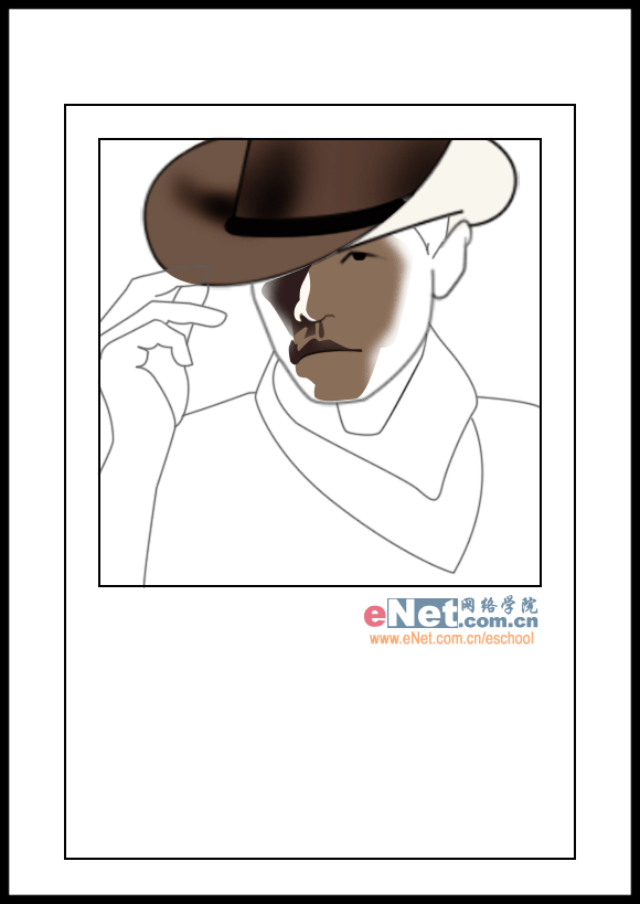 用PS画周杰伦《牛仔很忙》海报