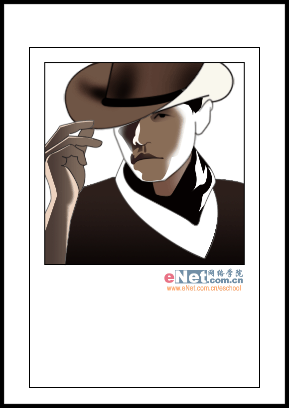 用PS画周杰伦《牛仔很忙》海报