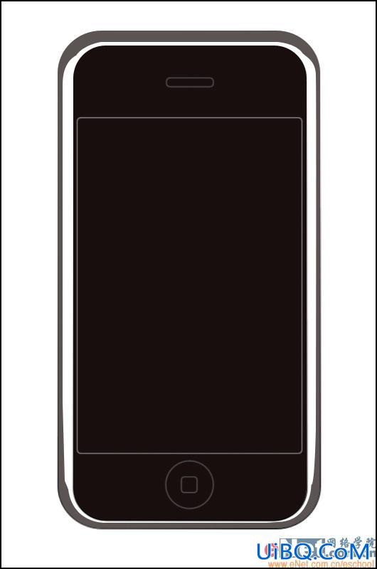 PS手绘教程:买不起真的,就用ps绘制一台自己的iPhone