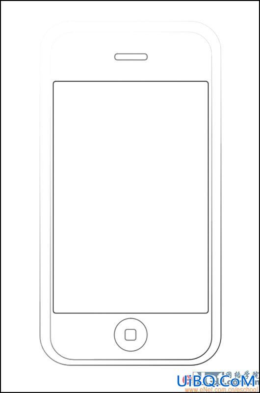 PS手绘教程:买不起真的,就用ps绘制一台自己的iPhone