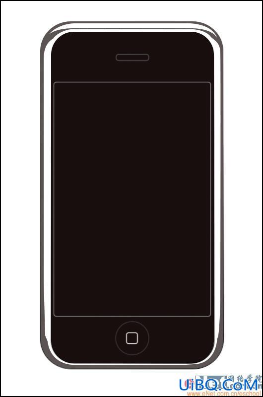 PS手绘教程:买不起真的,就用ps绘制一台自己的iPhone