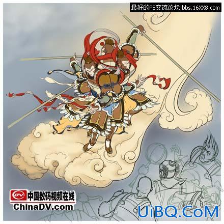 PS鼠绘教程:国画的工笔重彩