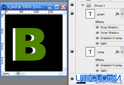 PS制作层叠的立体彩色文字