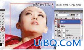 ps修复外景曝光过度的婚纱照片