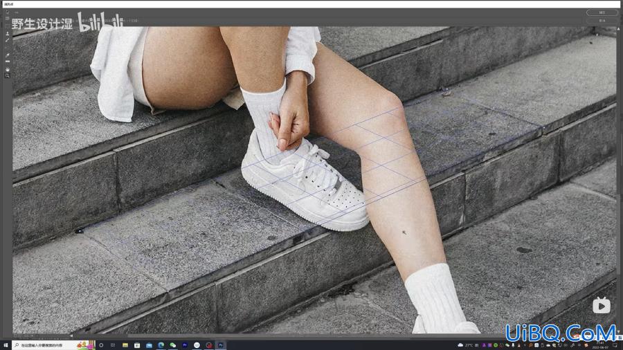Photoshop贴图教程：利用滤镜中的消失点工具给楼梯贴图。