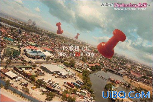 PS模仿谷歌地图的图片合成效果